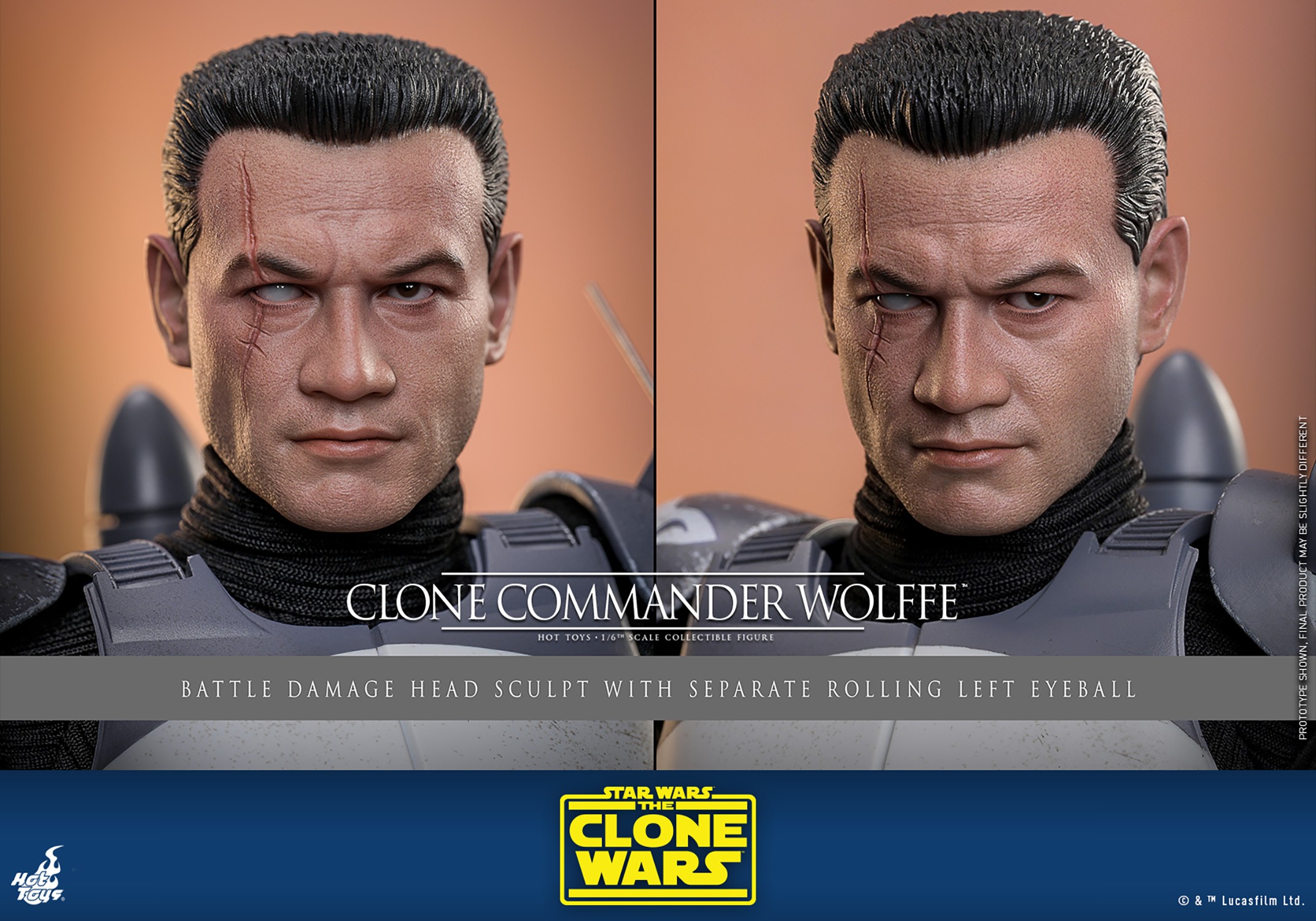 Clone Commander Wolffe™ Sixth Scale Figure by Hot Toys