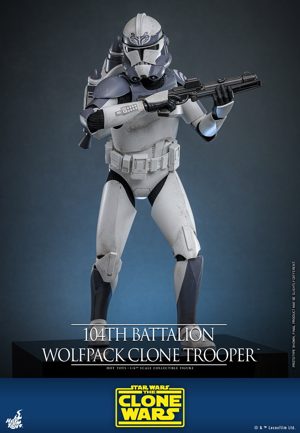 Star Wars 104th Battalion Wolfpack Clone Trooper™ Sixth Scale Figure  Collector Edition (Prototype Shown) View 7