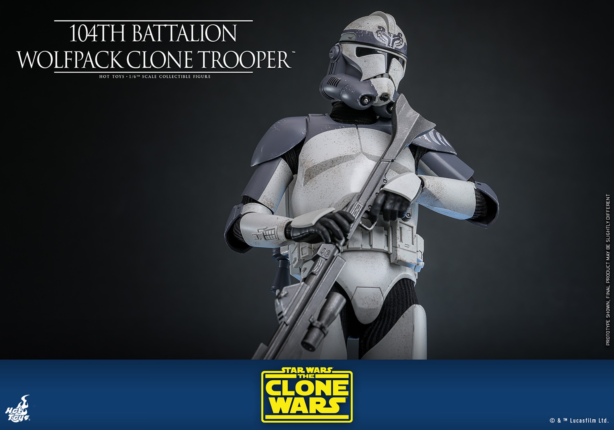 Star Wars 104th Battalion Wolfpack Clone Trooper™ Sixth Scale Figure  Collector Edition (Prototype Shown) View 9