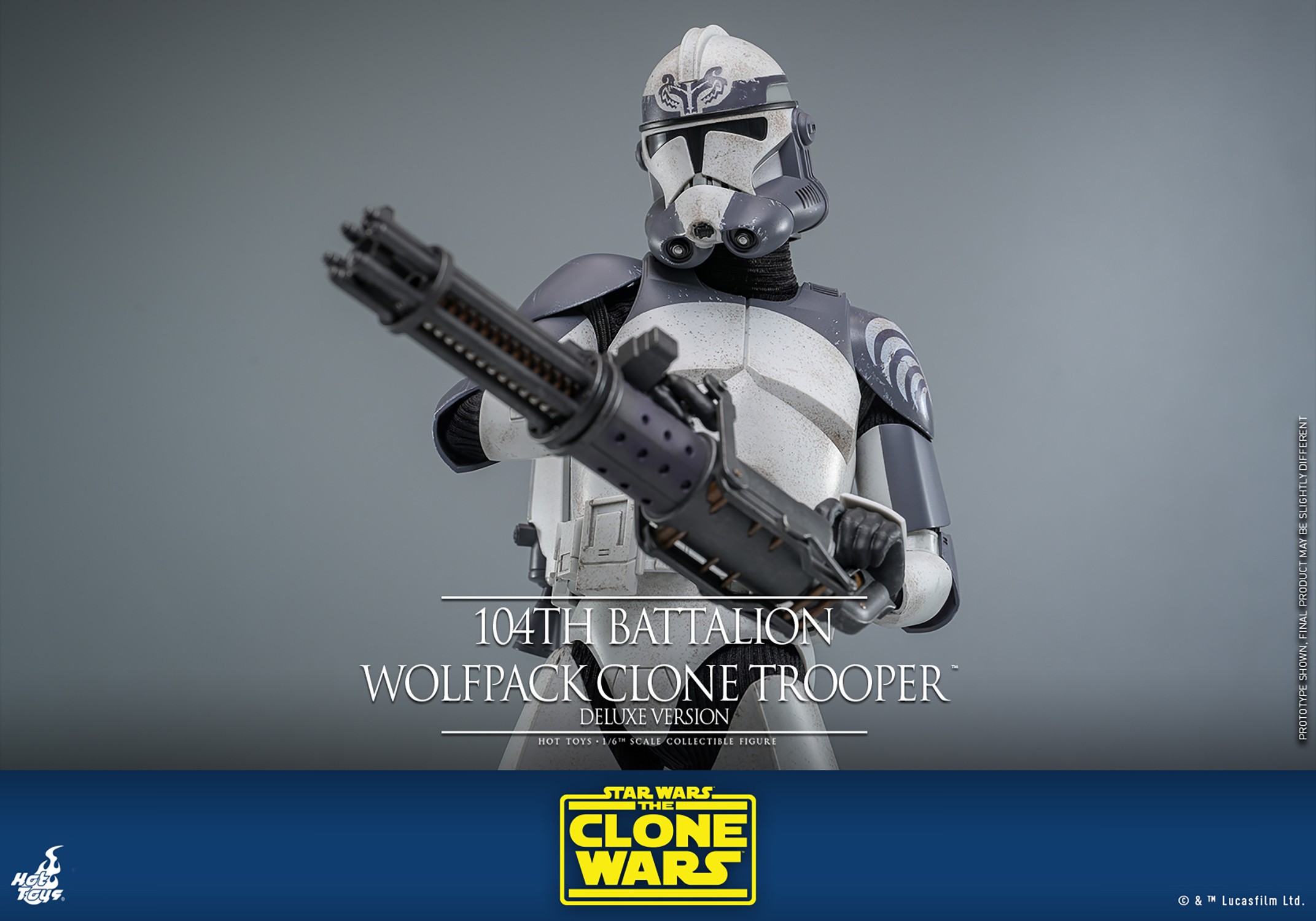 Star Wars 104th Battalion Wolfpack Clone Trooper™ (Deluxe Version) Sixth Scale Figure  (Prototype Shown) View 5