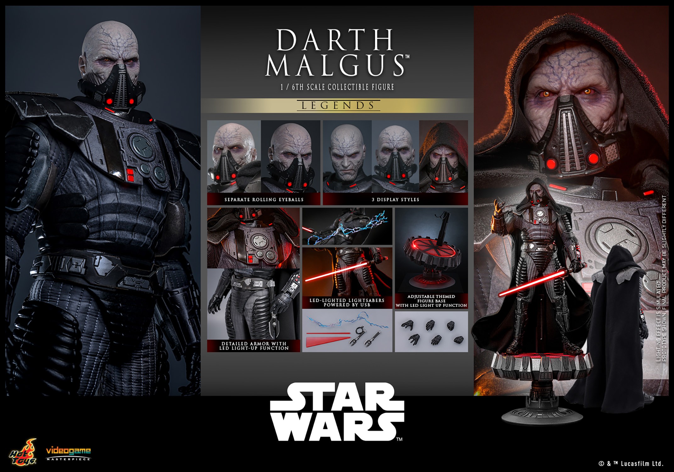 Star Wars Darth Malgus™ Sixth Scale Figure  (Prototype Shown) View 13