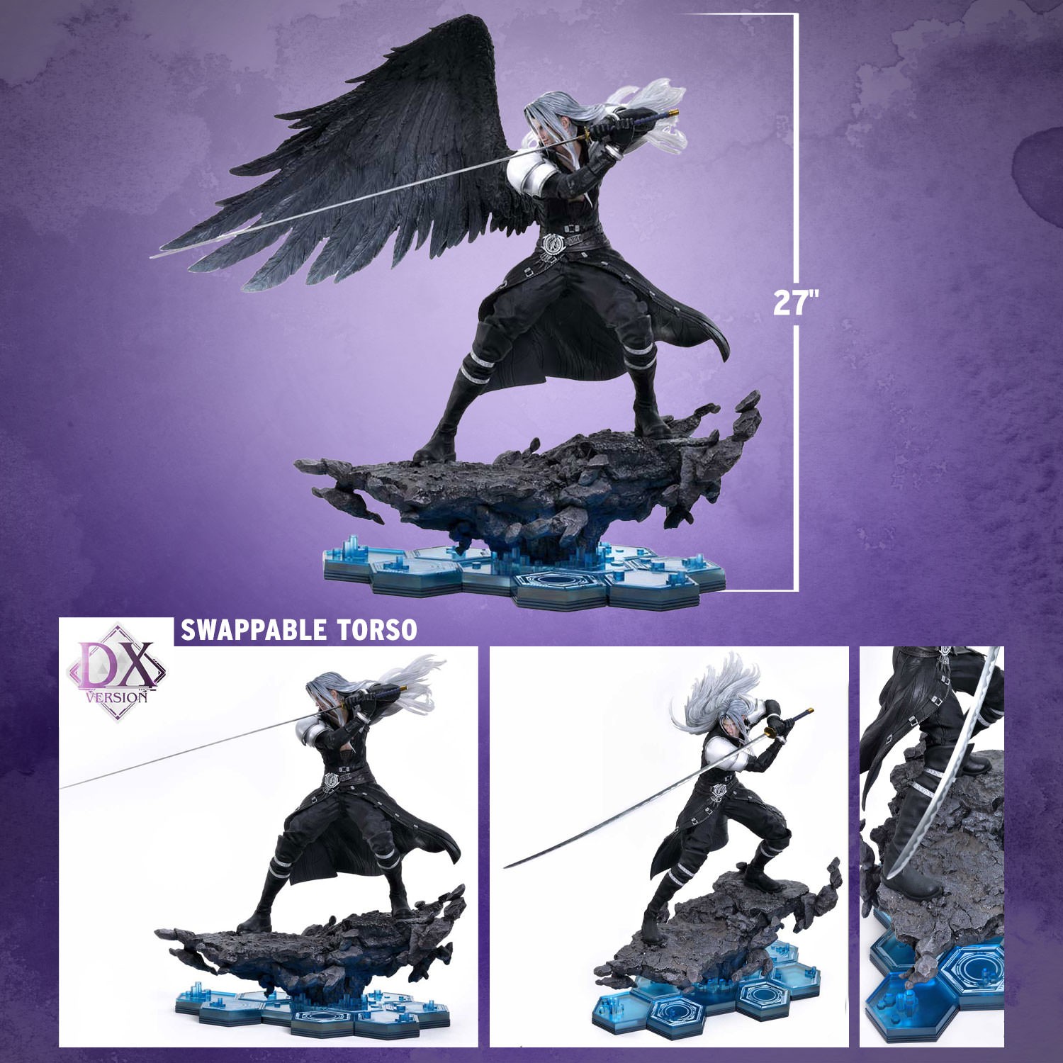Final Fantasy Sephiroth (Deluxe Version) Quarter Scale Statue  (Prototype Shown) View 2