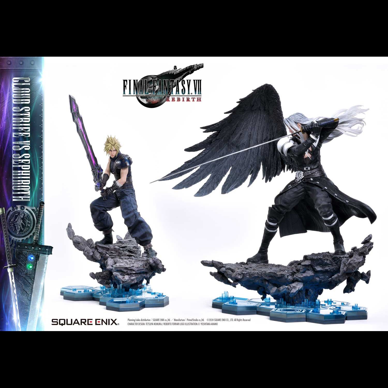 Final Fantasy Cloud Strife vs. Sephiroth Set Quarter Scale Statue  (Prototype Shown) View 3