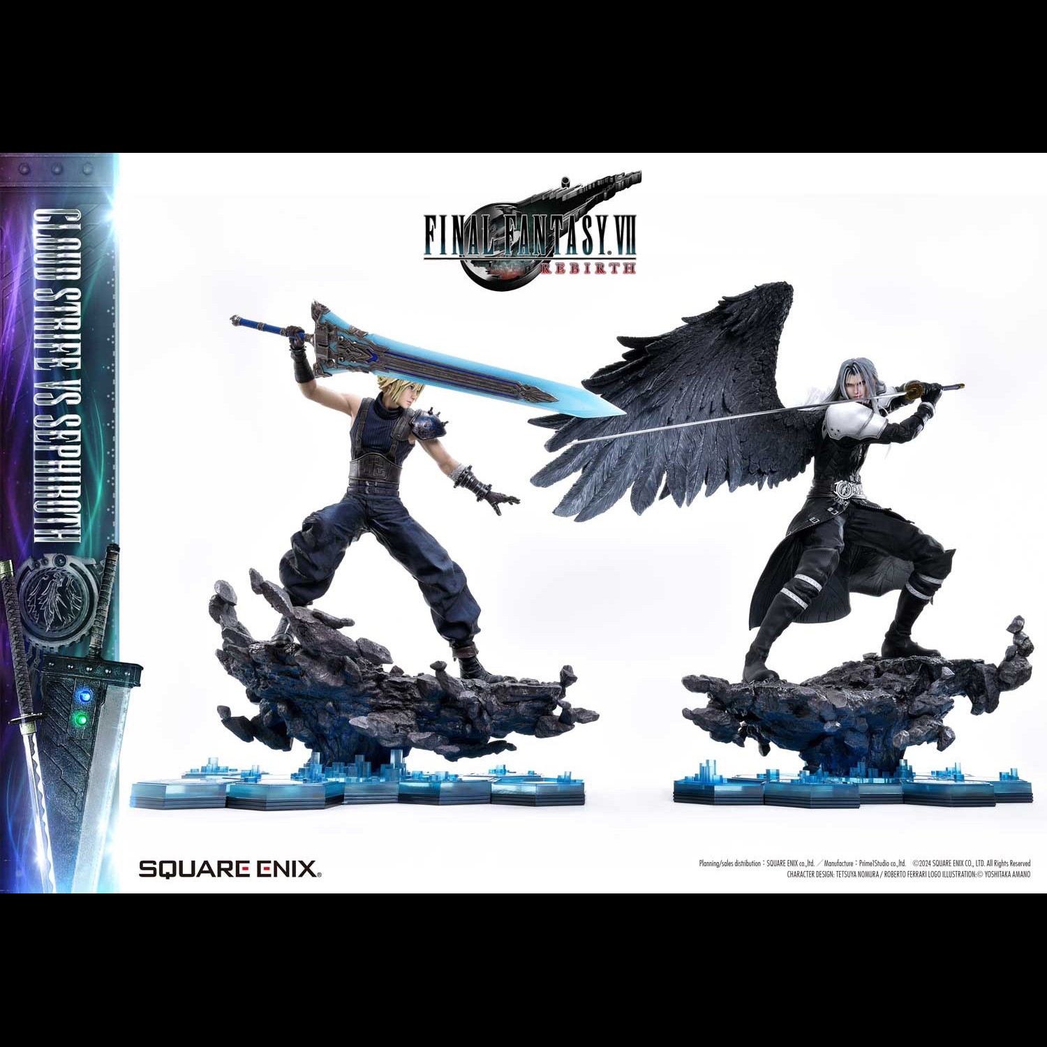 Final Fantasy Cloud Strife vs. Sephiroth Set Quarter Scale Statue  (Prototype Shown) View 4