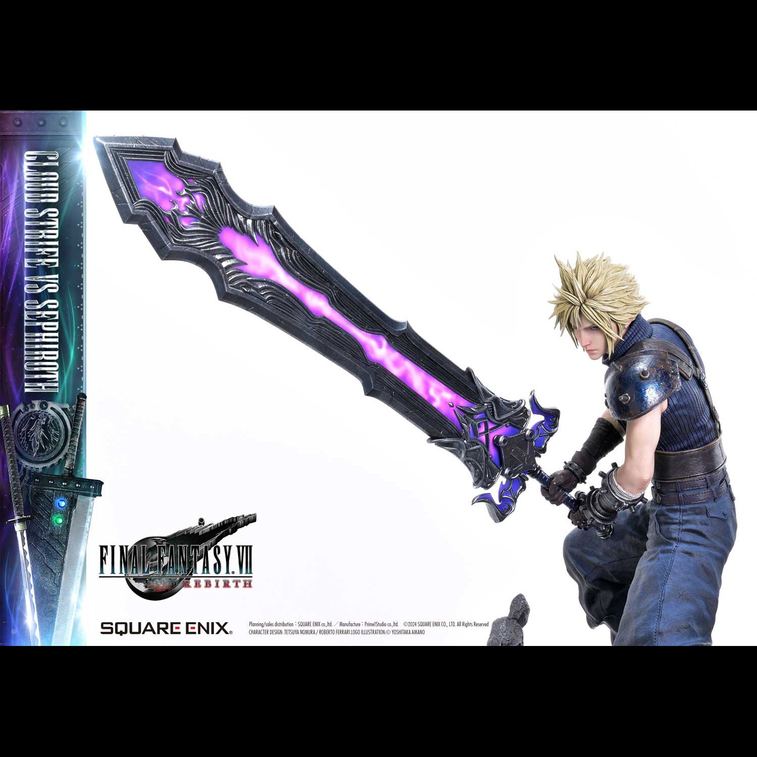 Final Fantasy Cloud Strife vs. Sephiroth Set Quarter Scale Statue  (Prototype Shown) View 6