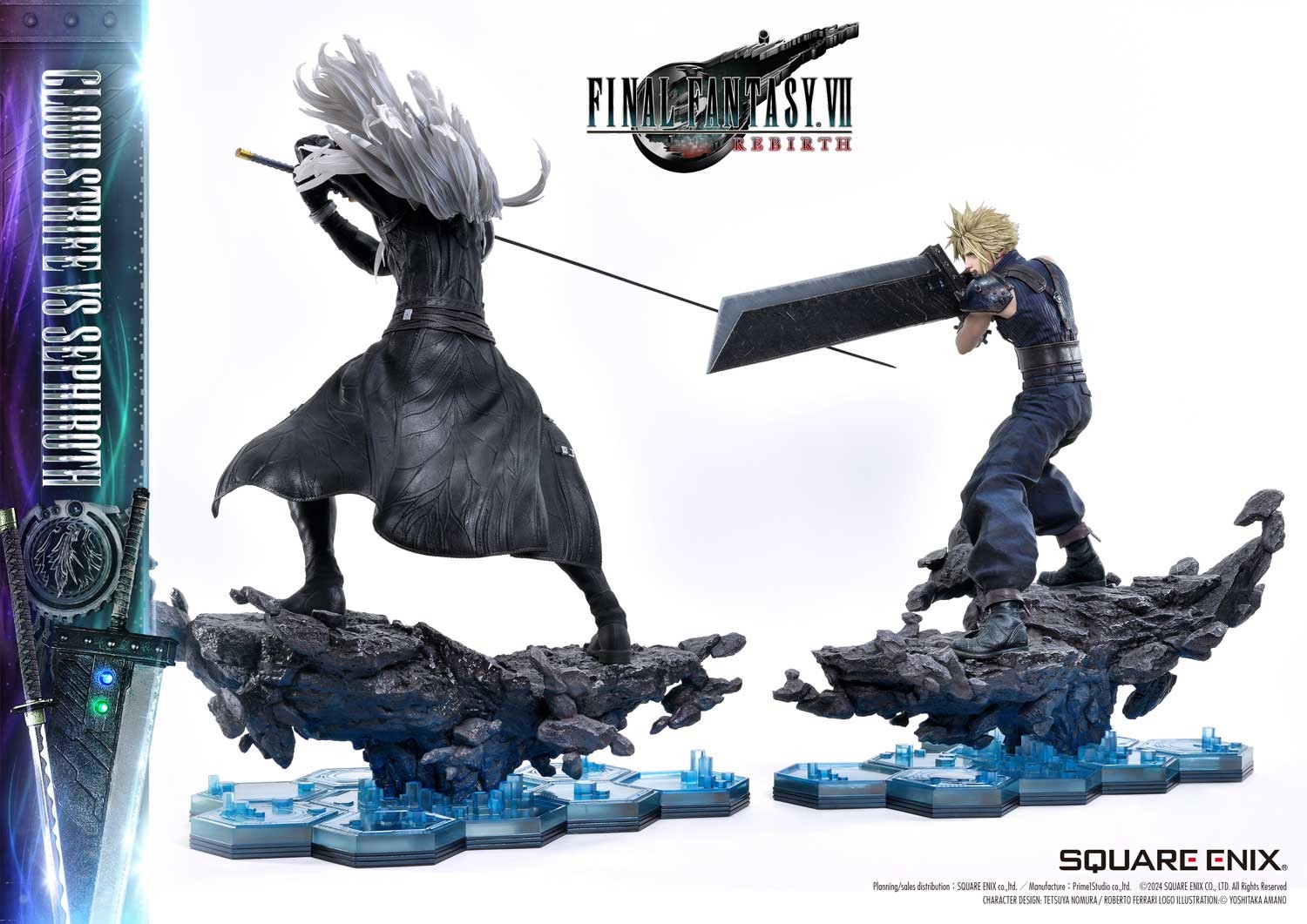 Final Fantasy Cloud Strife vs. Sephiroth Set Quarter Scale Statue  (Prototype Shown) View 7