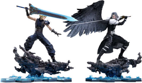 Final Fantasy Cloud Strife vs. Sephiroth Set Quarter Scale Statue  (Prototype Shown) View 15