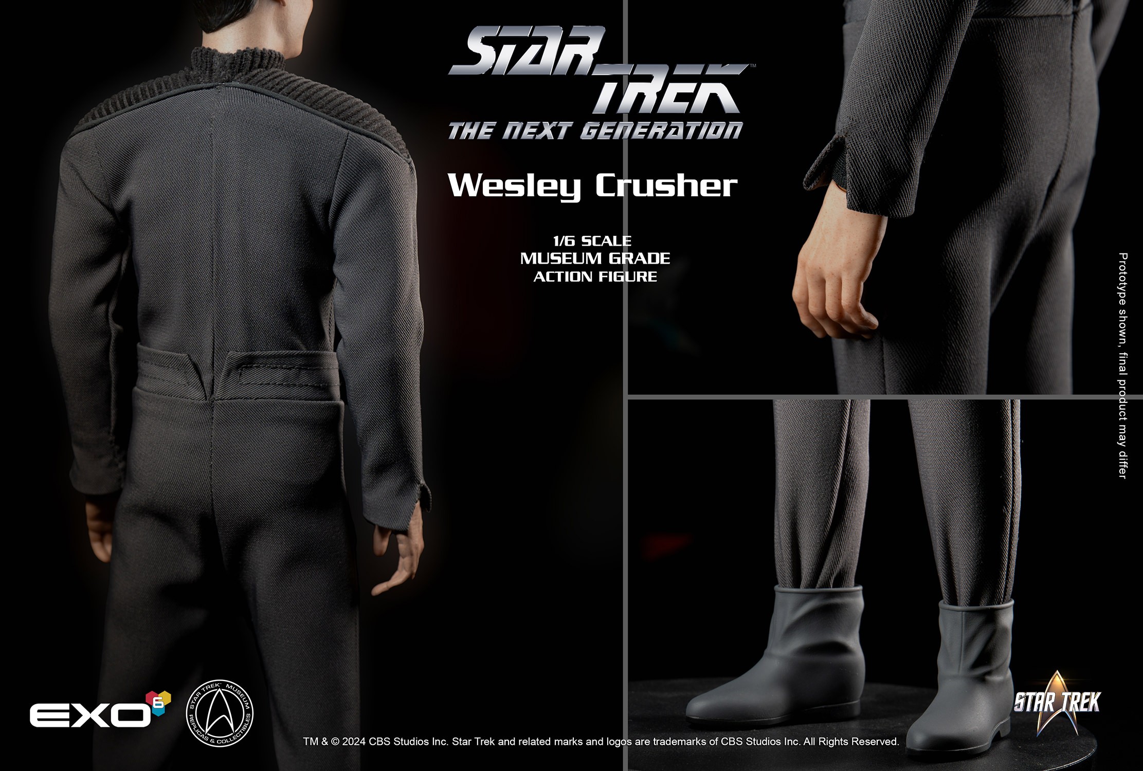 Star Trek Wesley Crusher Sixth Scale Figure  (Prototype Shown) View 7