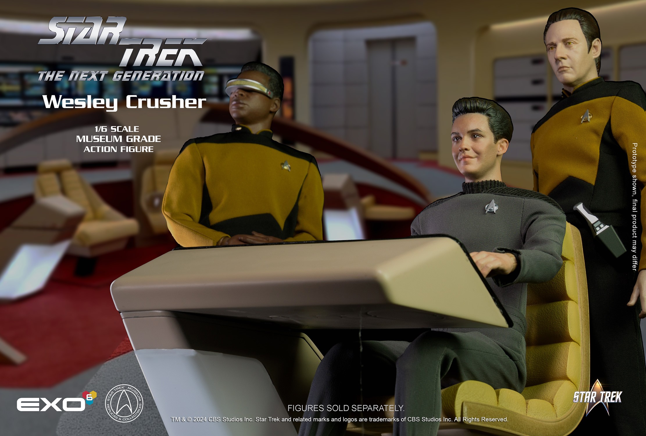 Star Trek Wesley Crusher Sixth Scale Figure  (Prototype Shown) View 8