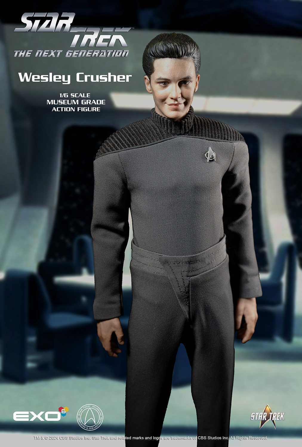 Star Trek Wesley Crusher Sixth Scale Figure  (Prototype Shown) View 11