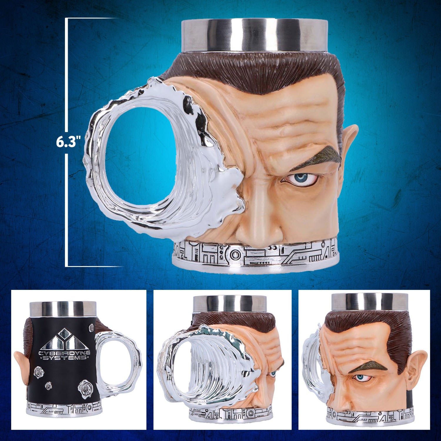 Terminator T-1000 Tankard Collectible Drinkware  (Prototype Shown) View 2