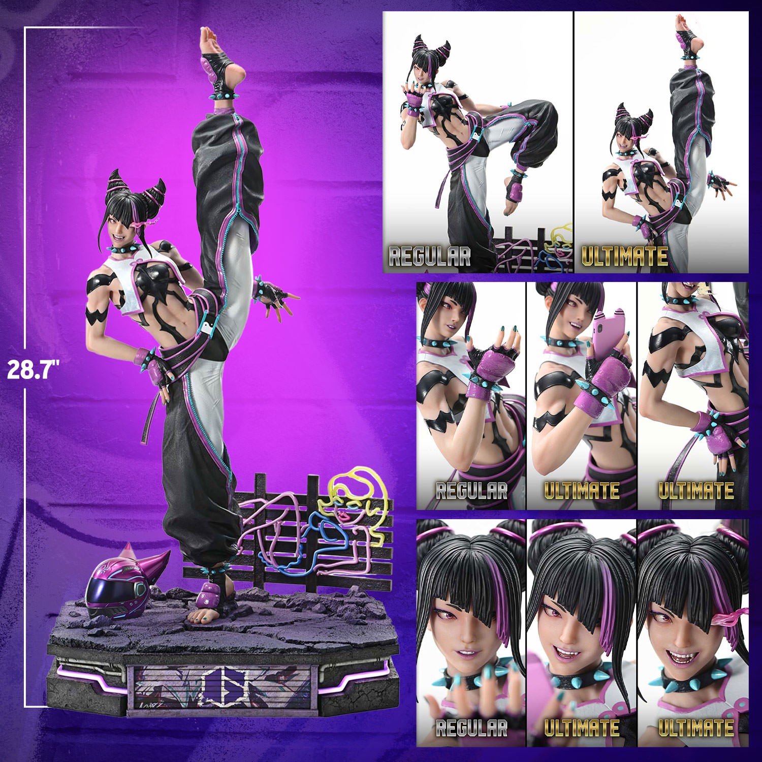 Street Fighter Juri (Ultimate Version) Quarter Scale Statue  (Prototype Shown) View 2