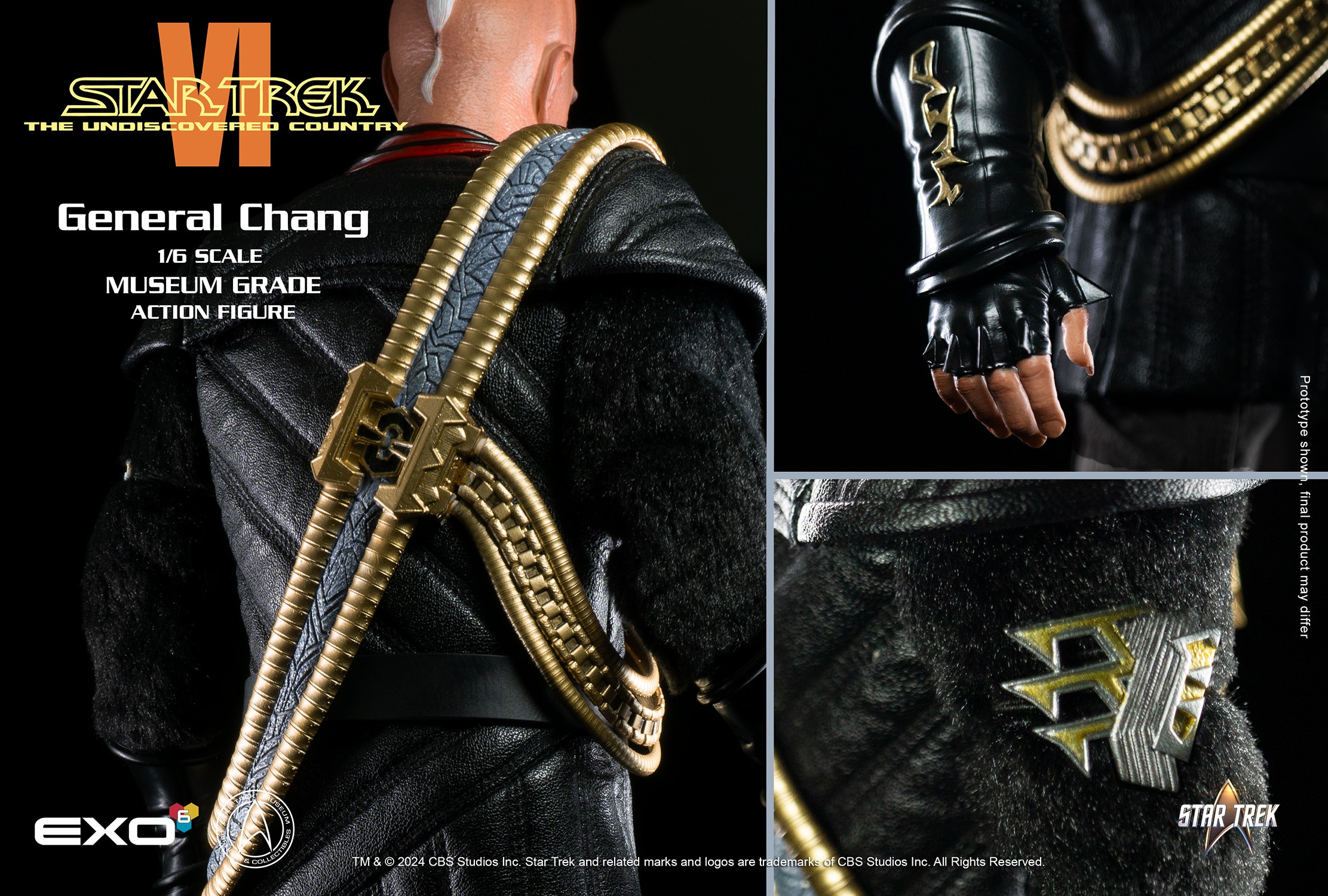 Star Trek General Chang Sixth Scale Figure  (Prototype Shown) View 9