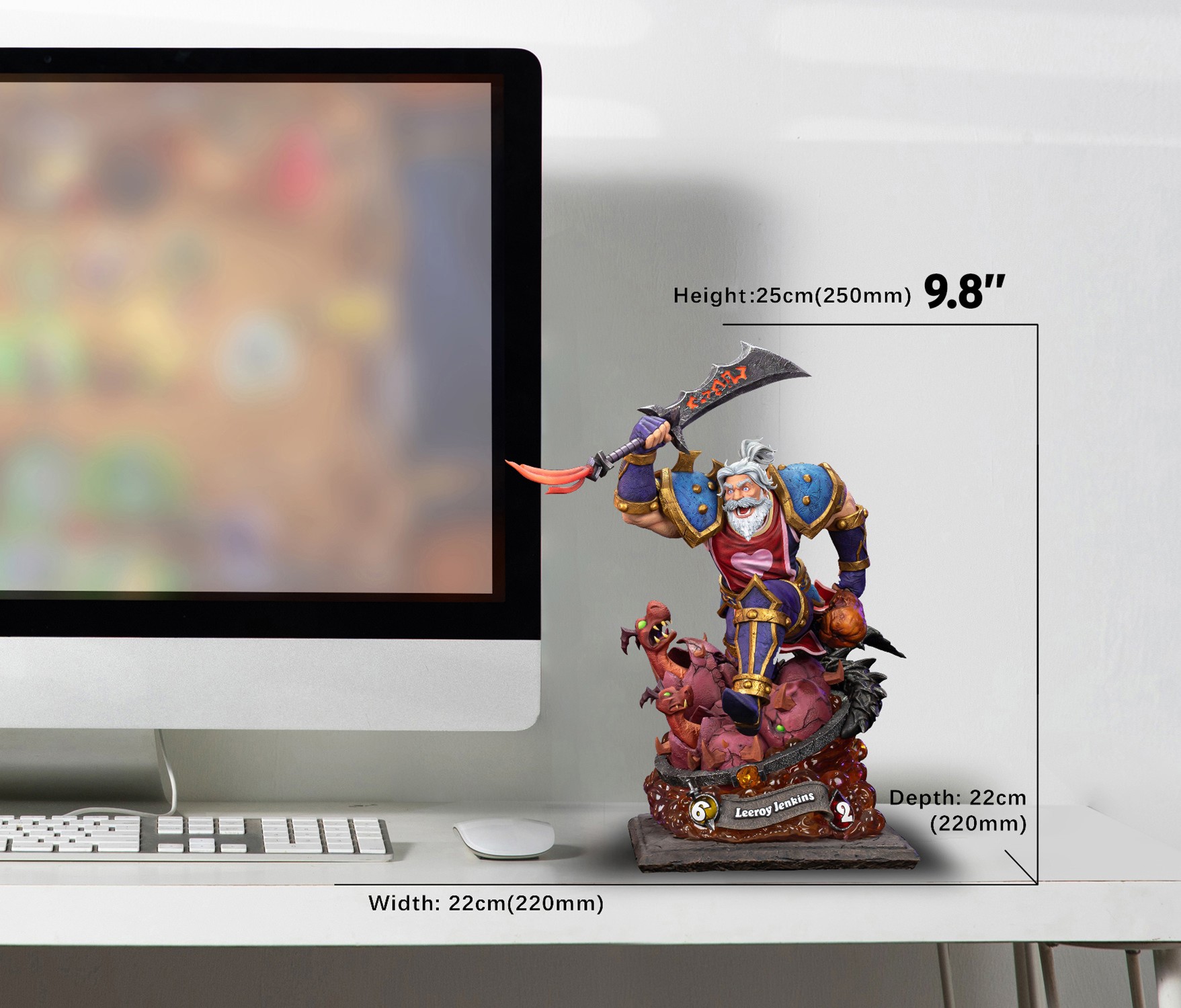 Warcraft Leeroy Jenkins Statues  (Prototype Shown) View 2