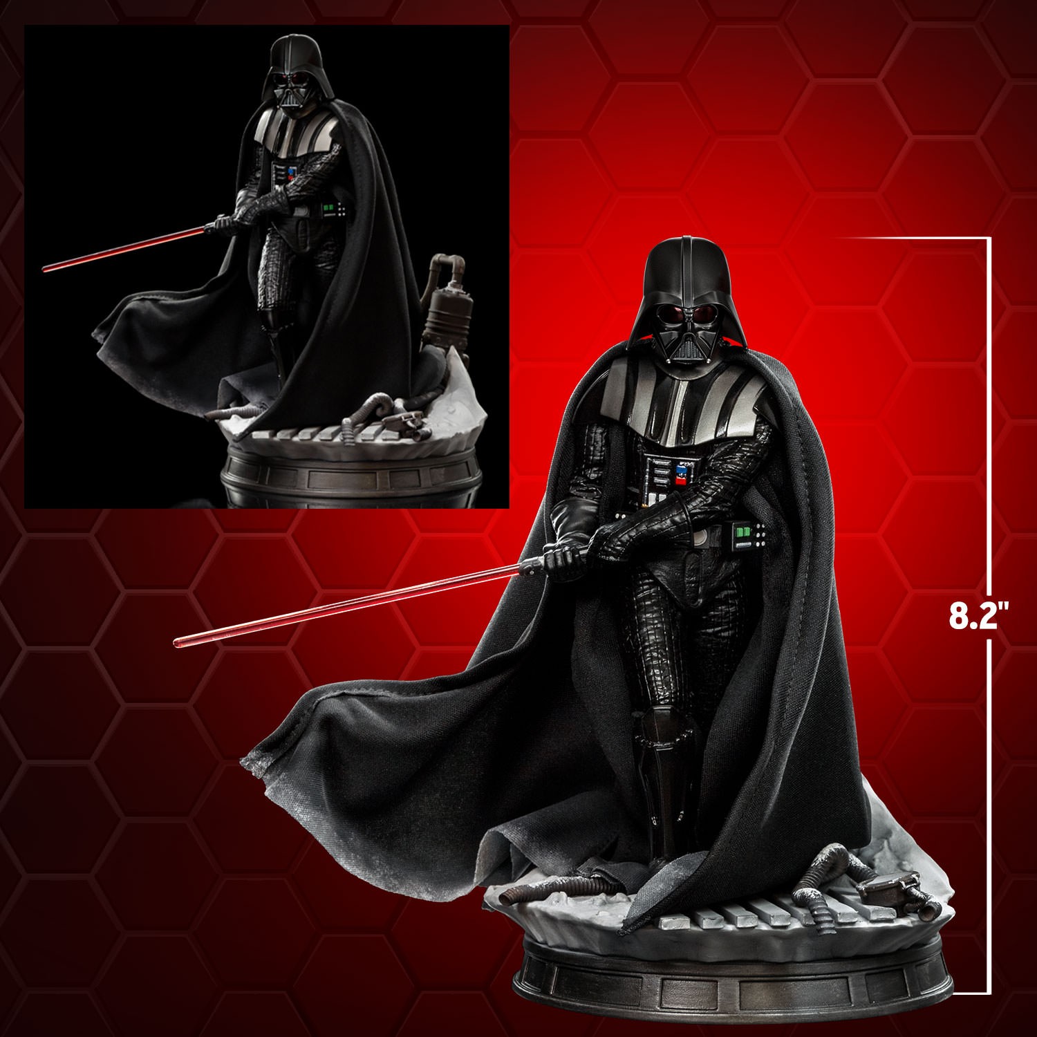 最先端 Vader Darth Deluxe Studios Iron by Statue Scale Art 1:10 特撮