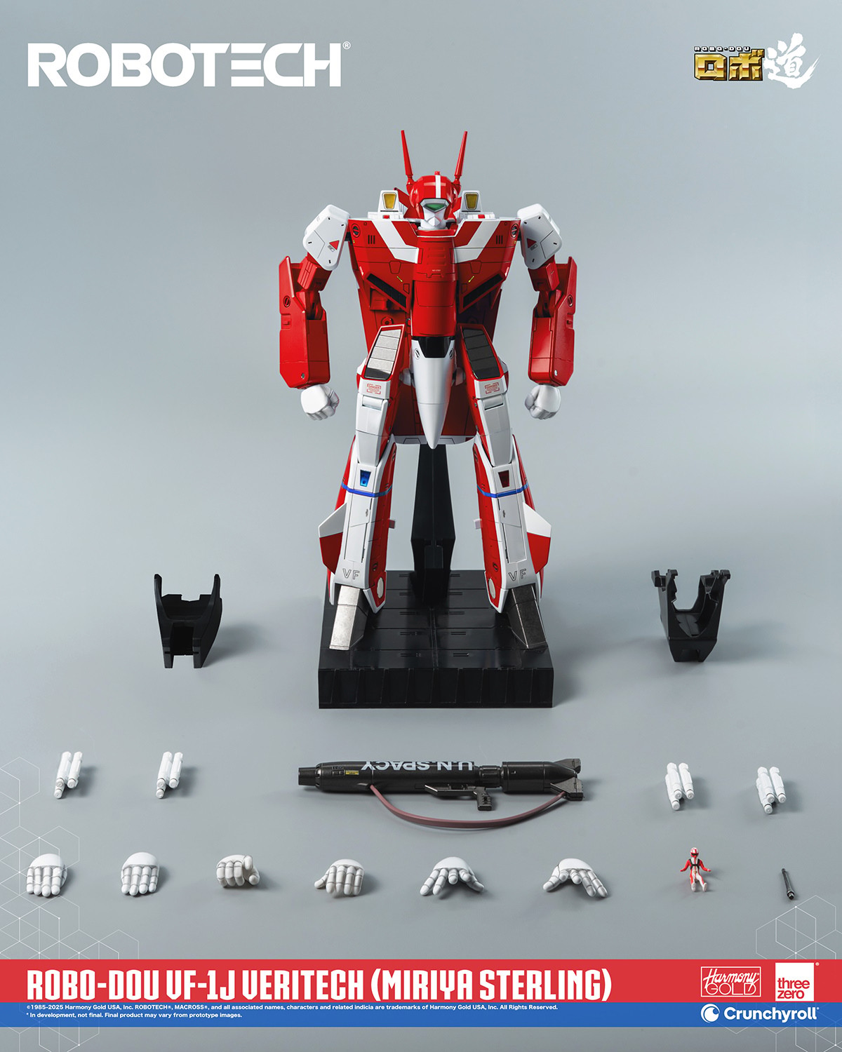Robotech ROBO-DOU ROBOTECH VF-1J Veritech (Miriya Sterling) Action Figure  (Prototype Shown) View 6