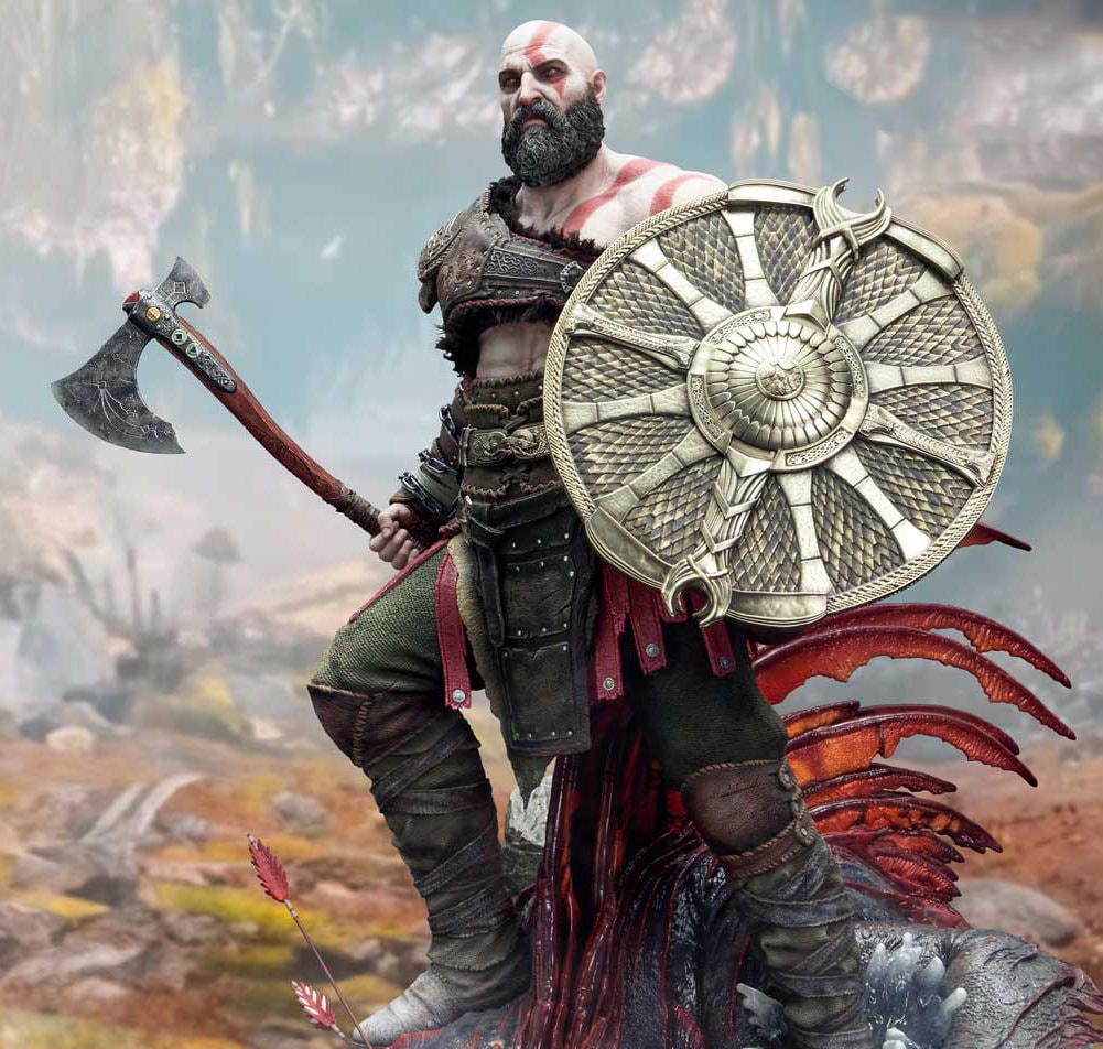 God of War Kratos 1:3 Scale Statue  (Prototype Shown) View 1