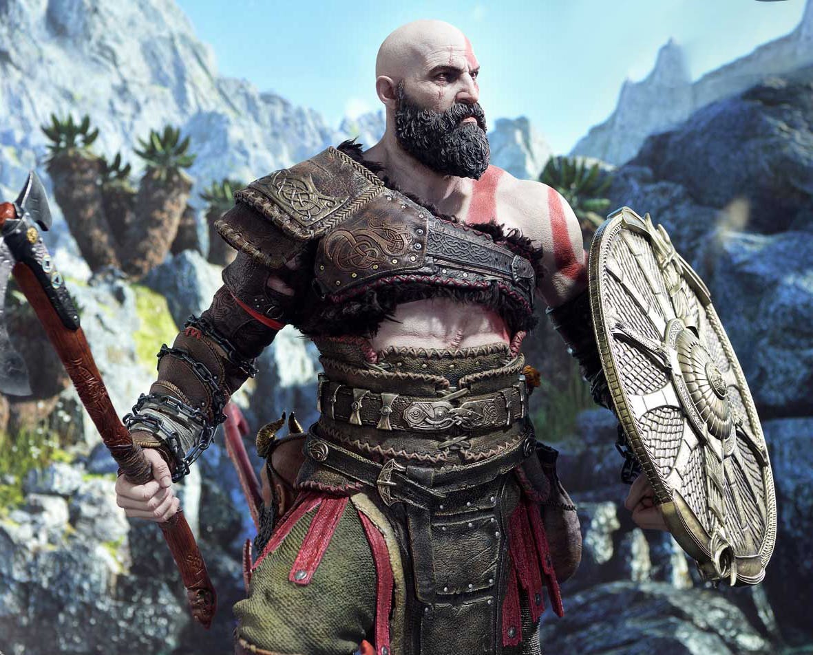 God of War Kratos 1:3 Scale Statue  (Prototype Shown) View 3
