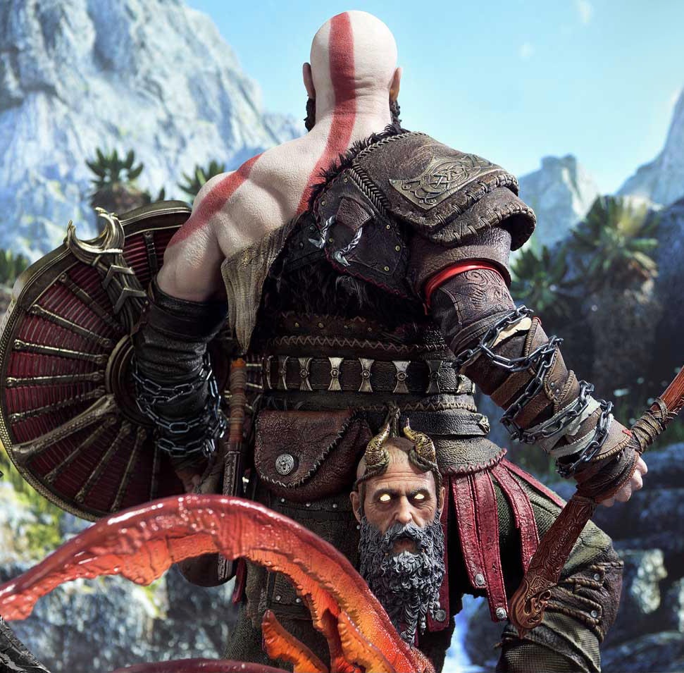 God of War Kratos 1:3 Scale Statue  (Prototype Shown) View 4