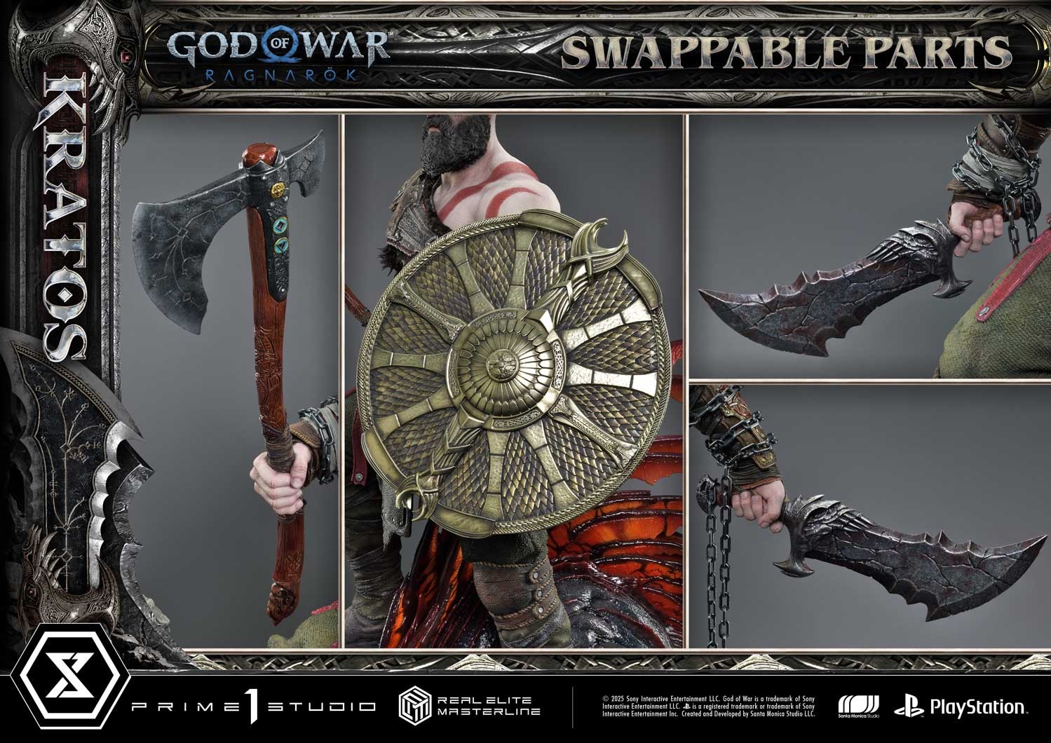 God of War Kratos 1:3 Scale Statue  (Prototype Shown) View 6