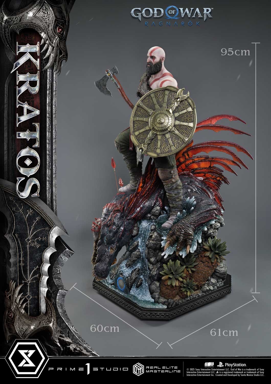God of War Kratos 1:3 Scale Statue  (Prototype Shown) View 9