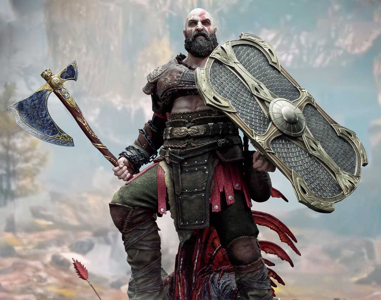 God of War Kratos (Ultimate Version) 1:3 Scale Statue  (Prototype Shown) View 1