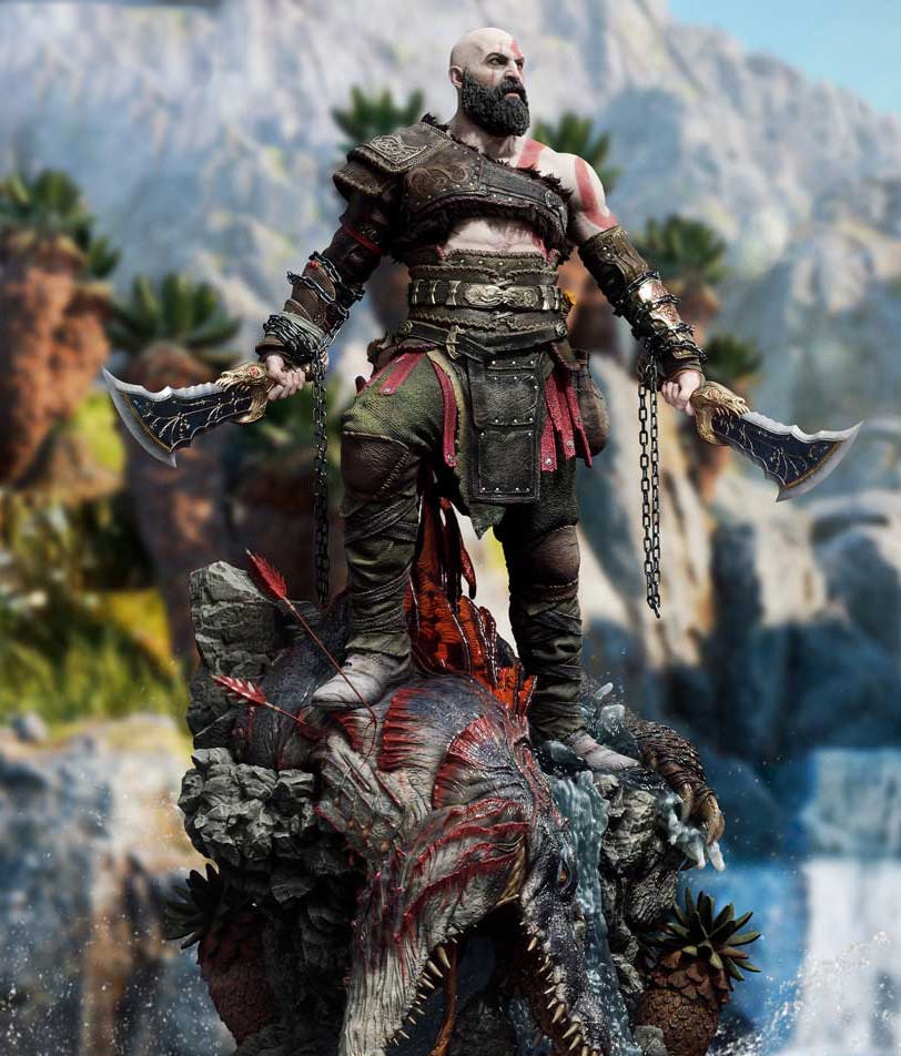 God of War Kratos (Ultimate Version) 1:3 Scale Statue  (Prototype Shown) View 3