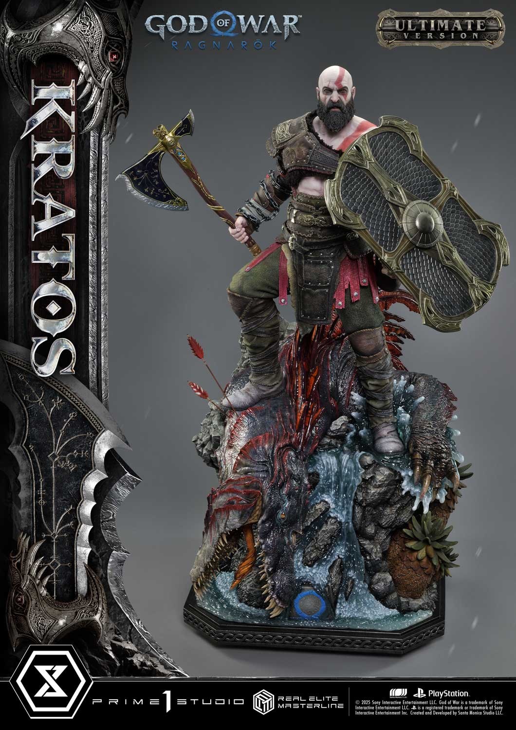 God of War Kratos (Ultimate Version) 1:3 Scale Statue  (Prototype Shown) View 6