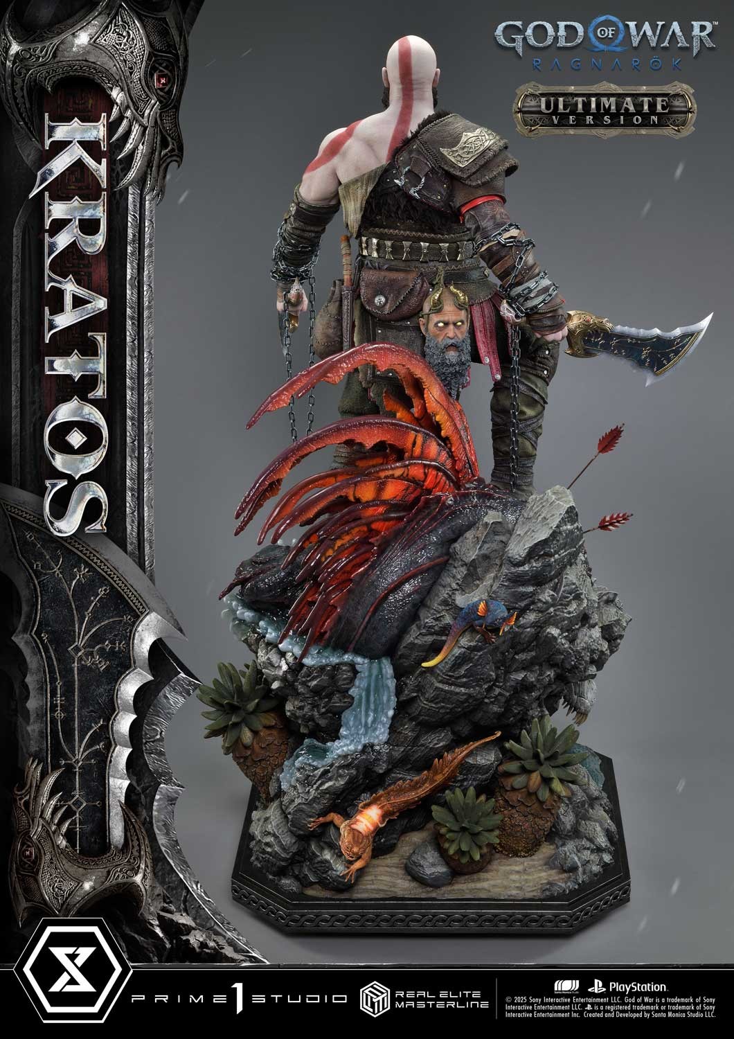 God of War Kratos (Ultimate Version) 1:3 Scale Statue  (Prototype Shown) View 11