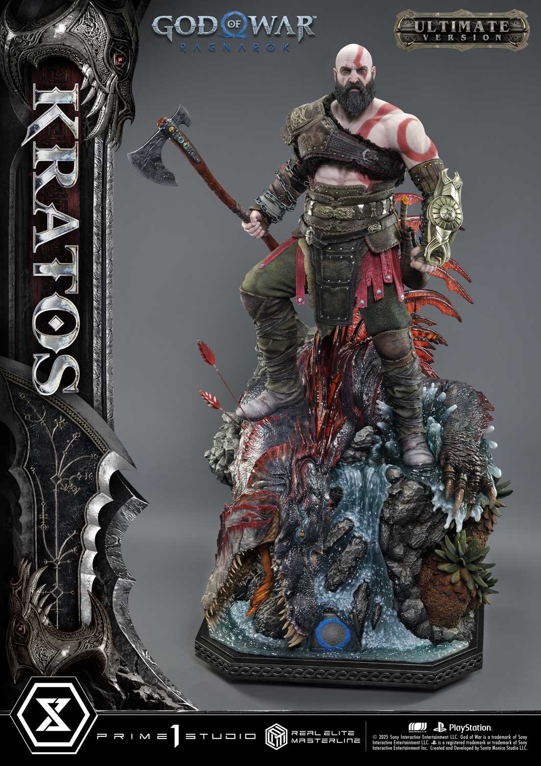 God of War Kratos (Ultimate Version) 1:3 Scale Statue  (Prototype Shown) View 18