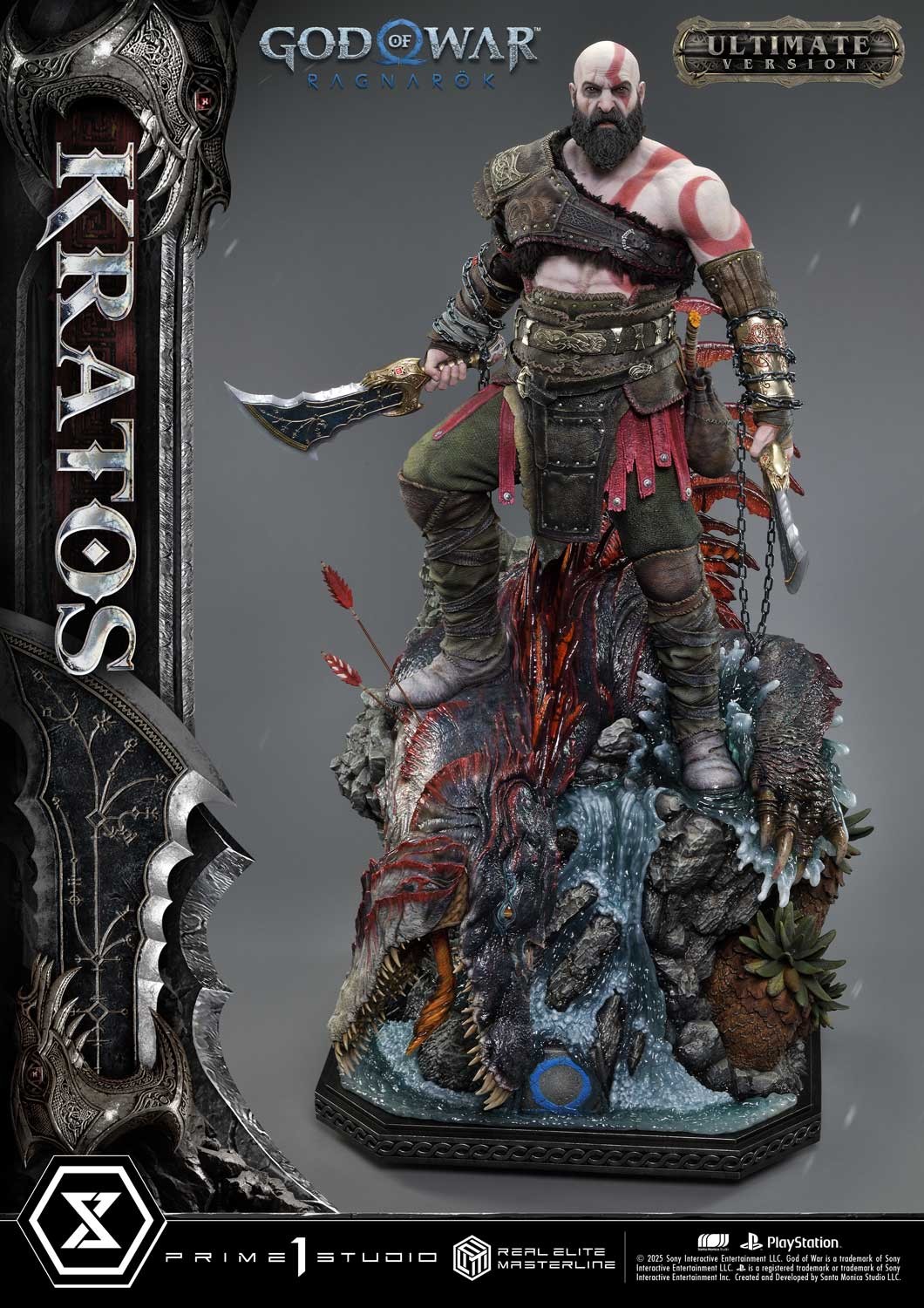 God of War Kratos (Ultimate Version) 1:3 Scale Statue  (Prototype Shown) View 25