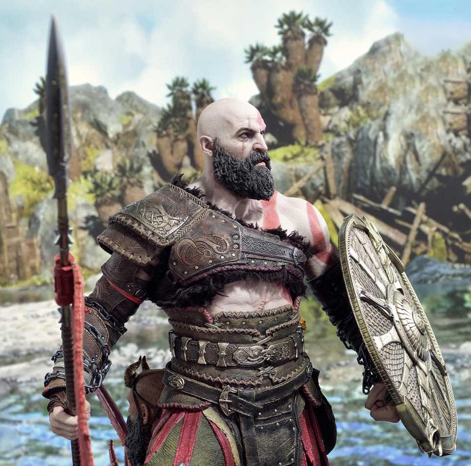 God of War Kratos (Ultimate Bonus Version) 1:3 Scale Statue  (Prototype Shown) View 3
