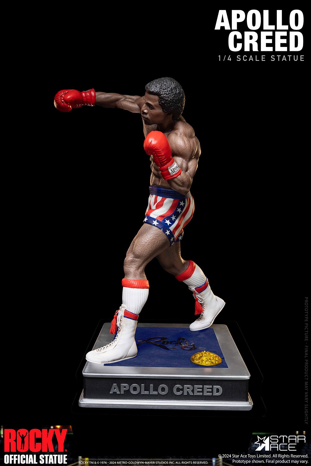 Rocky Apollo Creed (Epic Fight) Statues  (Prototype Shown) View 6