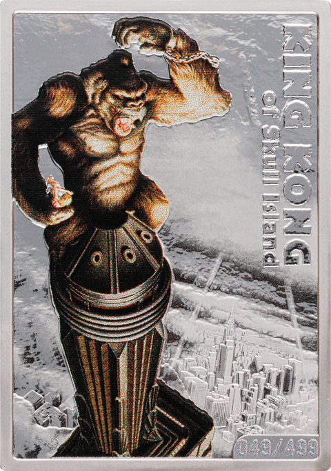 King Kong of Skull Island 1oz Silver Coin by 101