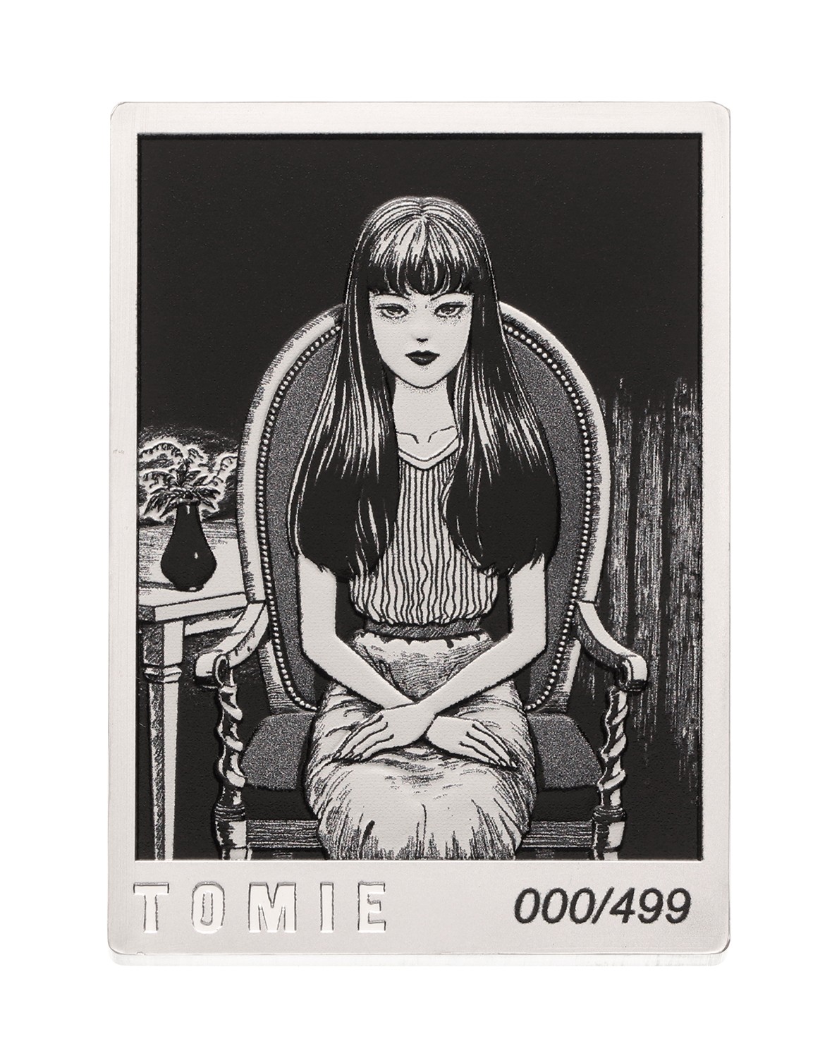 Junji Ito Tomie 1oz Silver Coin Silver Collectible  (Prototype Shown) View 7
