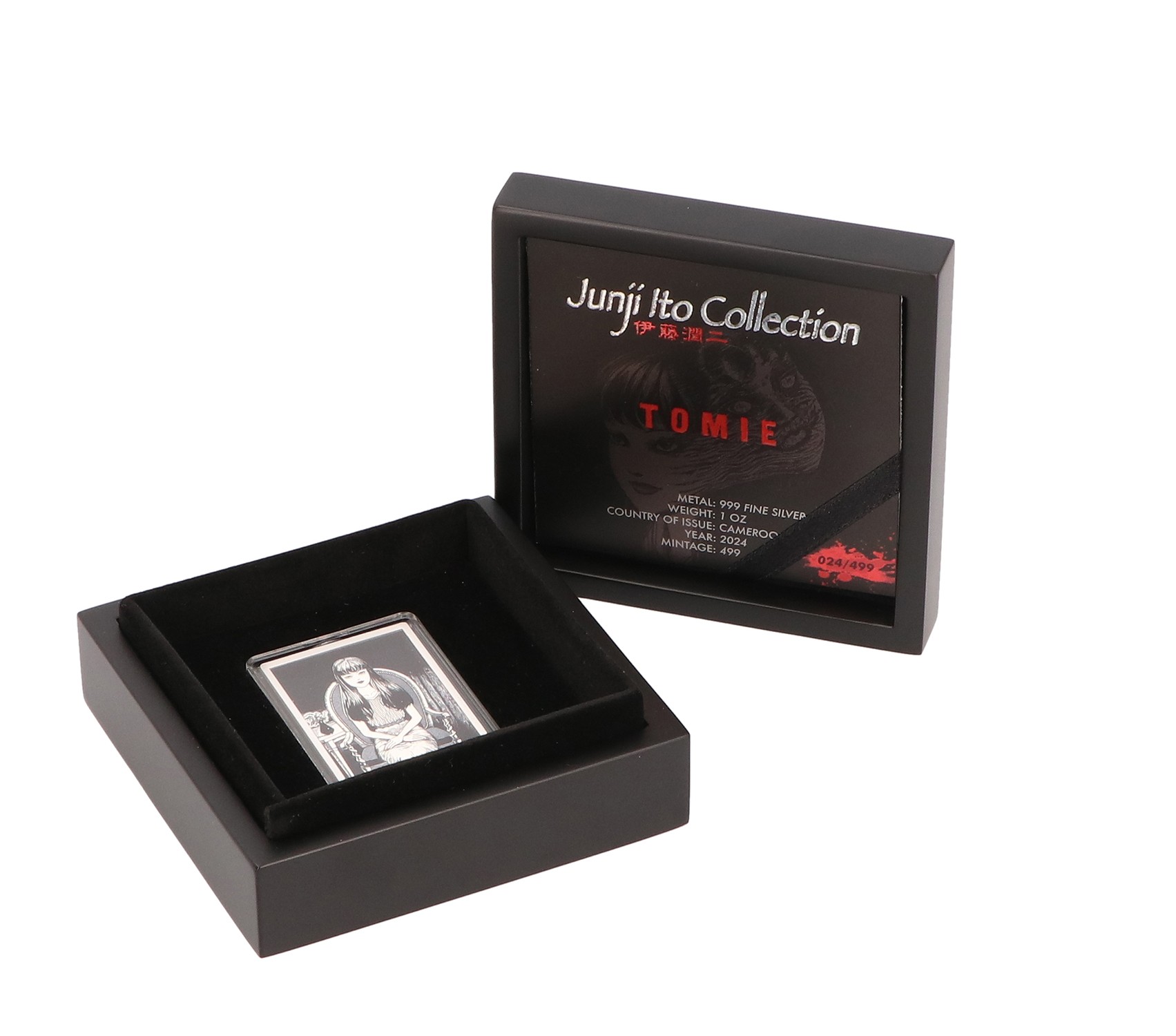 Junji Ito Tomie 1oz Silver Coin Silver Collectible  (Prototype Shown) View 9