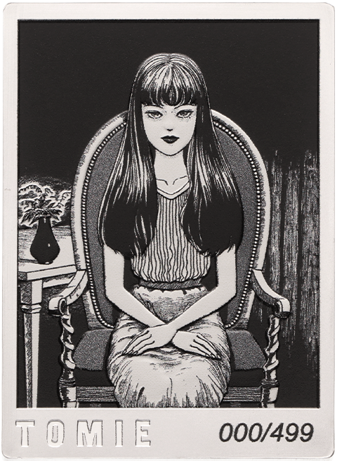 Junji Ito Tomie 1oz Silver Coin Silver Collectible  (Prototype Shown) View 10
