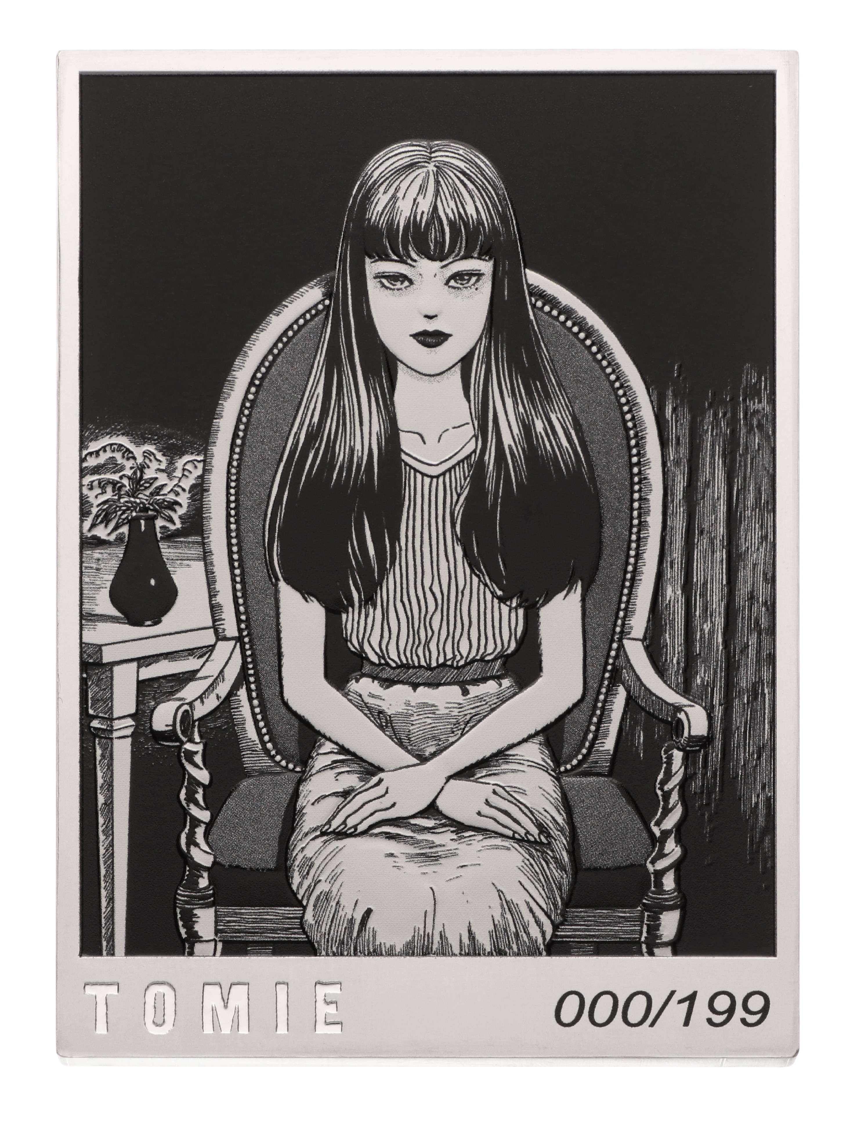 Junji Ito Tomie 5oz Silver Coin Silver Collectible  (Prototype Shown) View 7