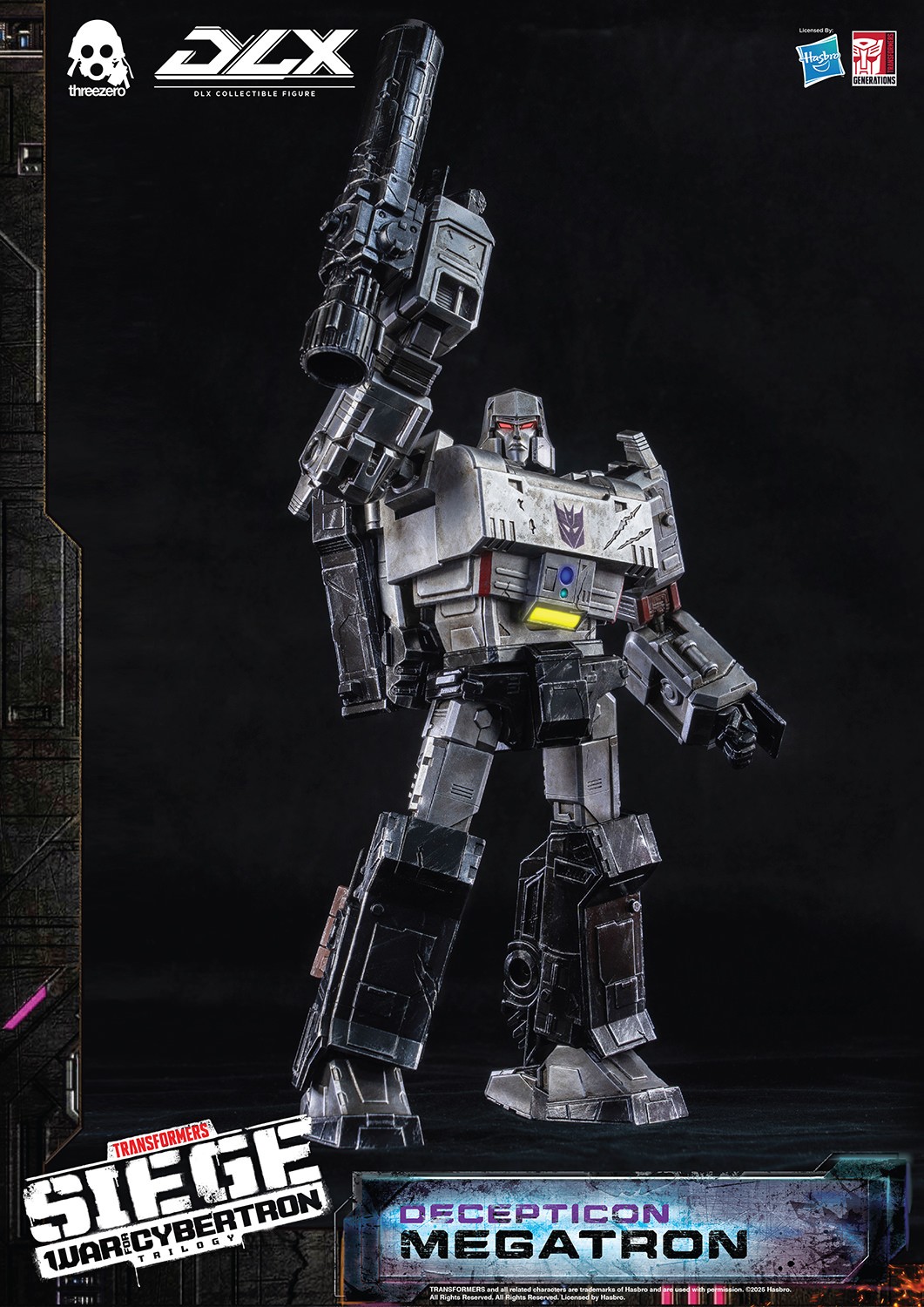 特撮 threezero TRANSFORMERS DLX MEGATRON Threezero Transformer War for Cybertron Deluxe Megatron