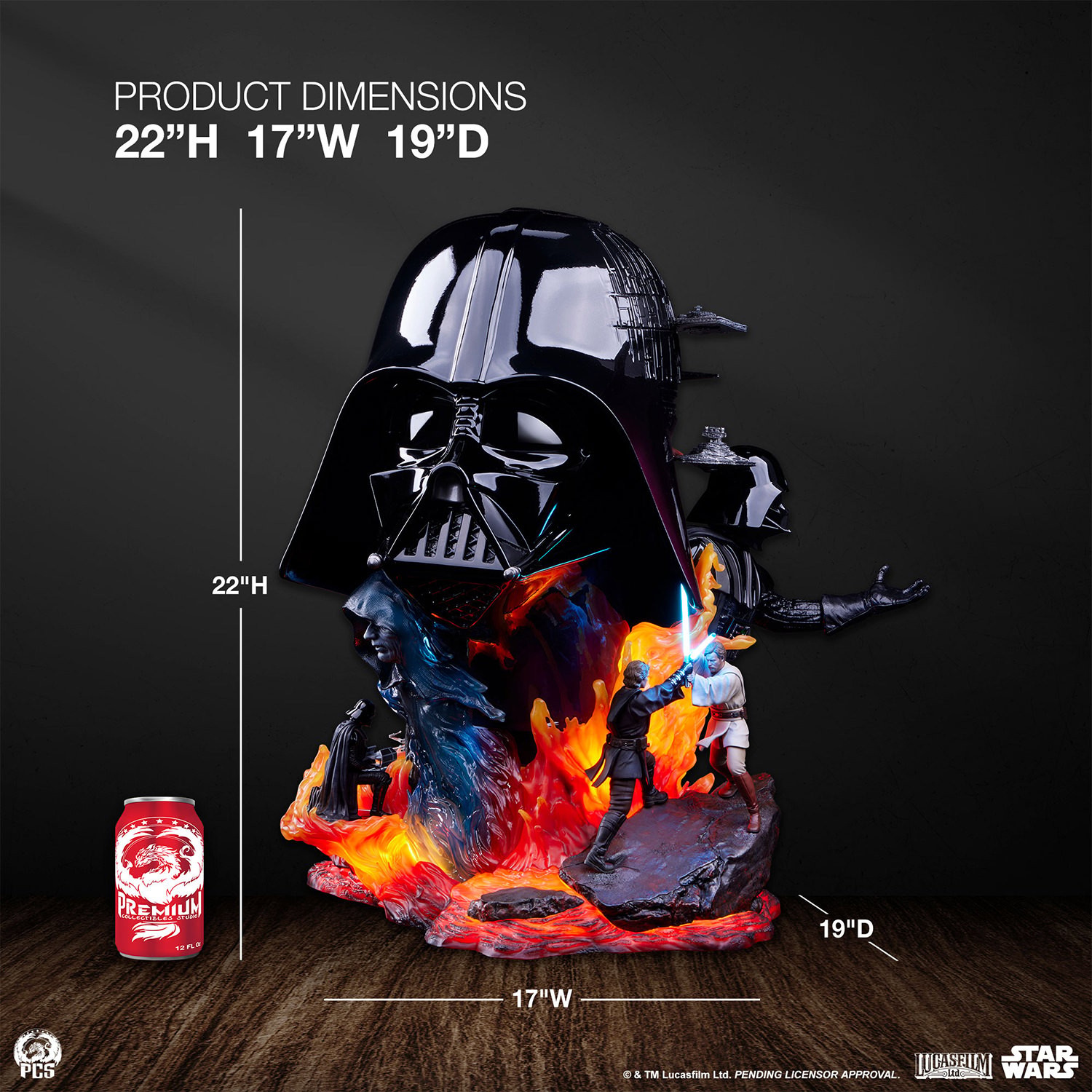 Star Wars Darth Vader Fine Art Bust  (Prototype Shown) View 2