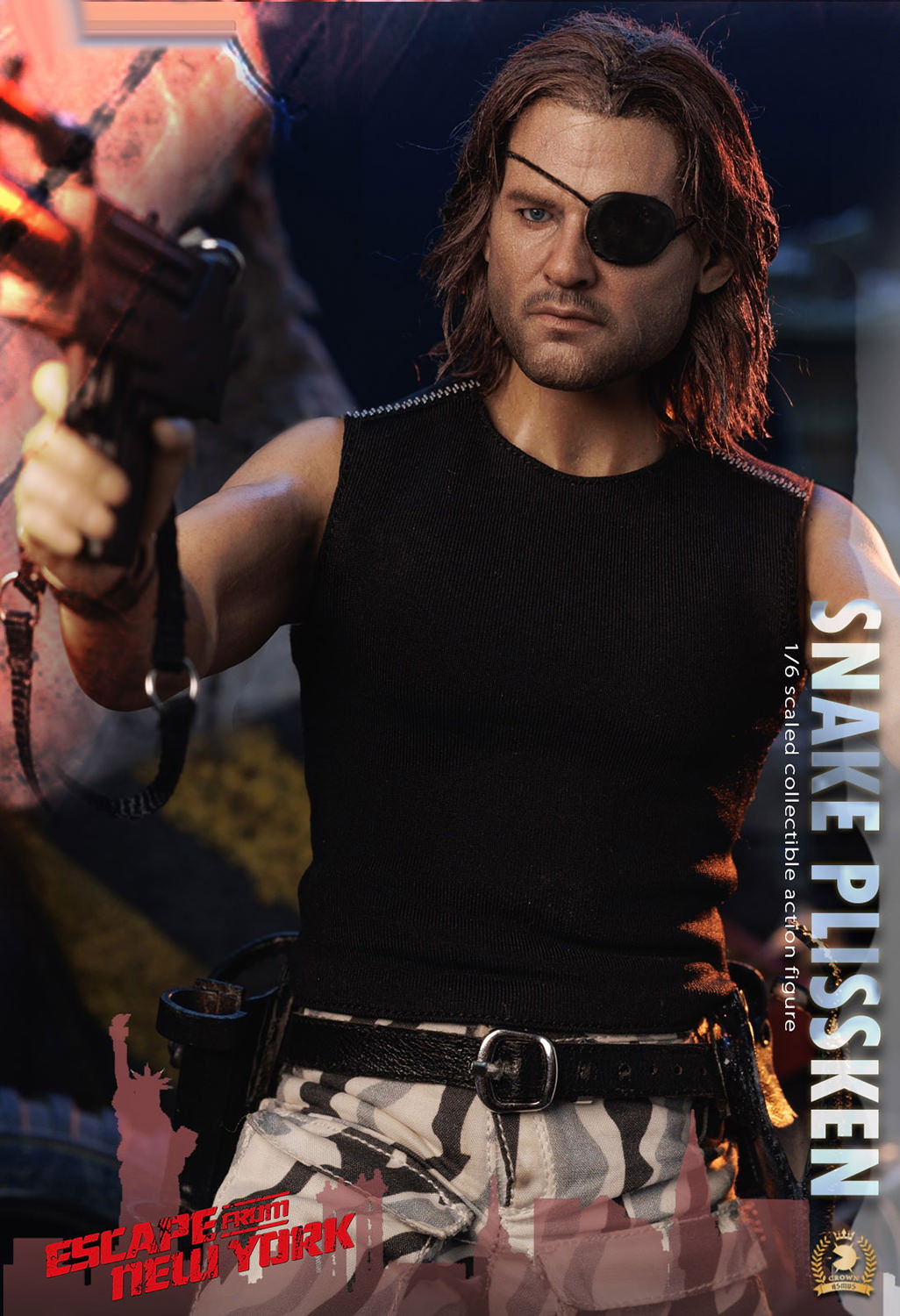 Escape from New York Snake Plissken (Real Hair Version) Sixth Scale Figure  Collector Edition (Prototype Shown) View 3