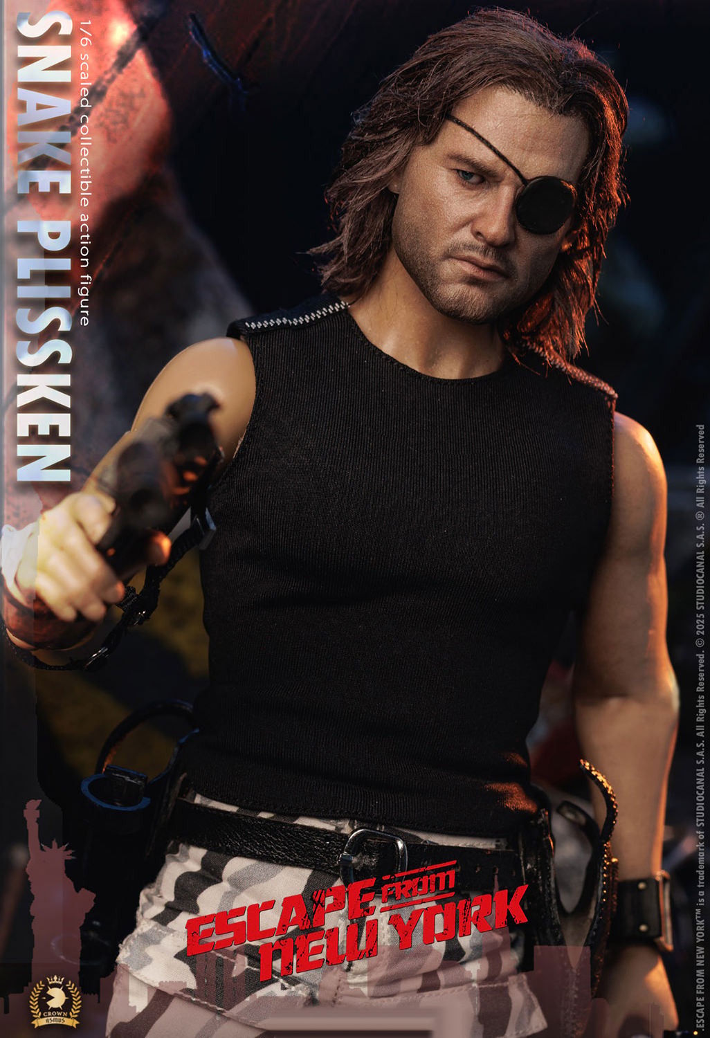 Escape from New York Snake Plissken (Real Hair Version) Sixth Scale Figure  Collector Edition (Prototype Shown) View 4