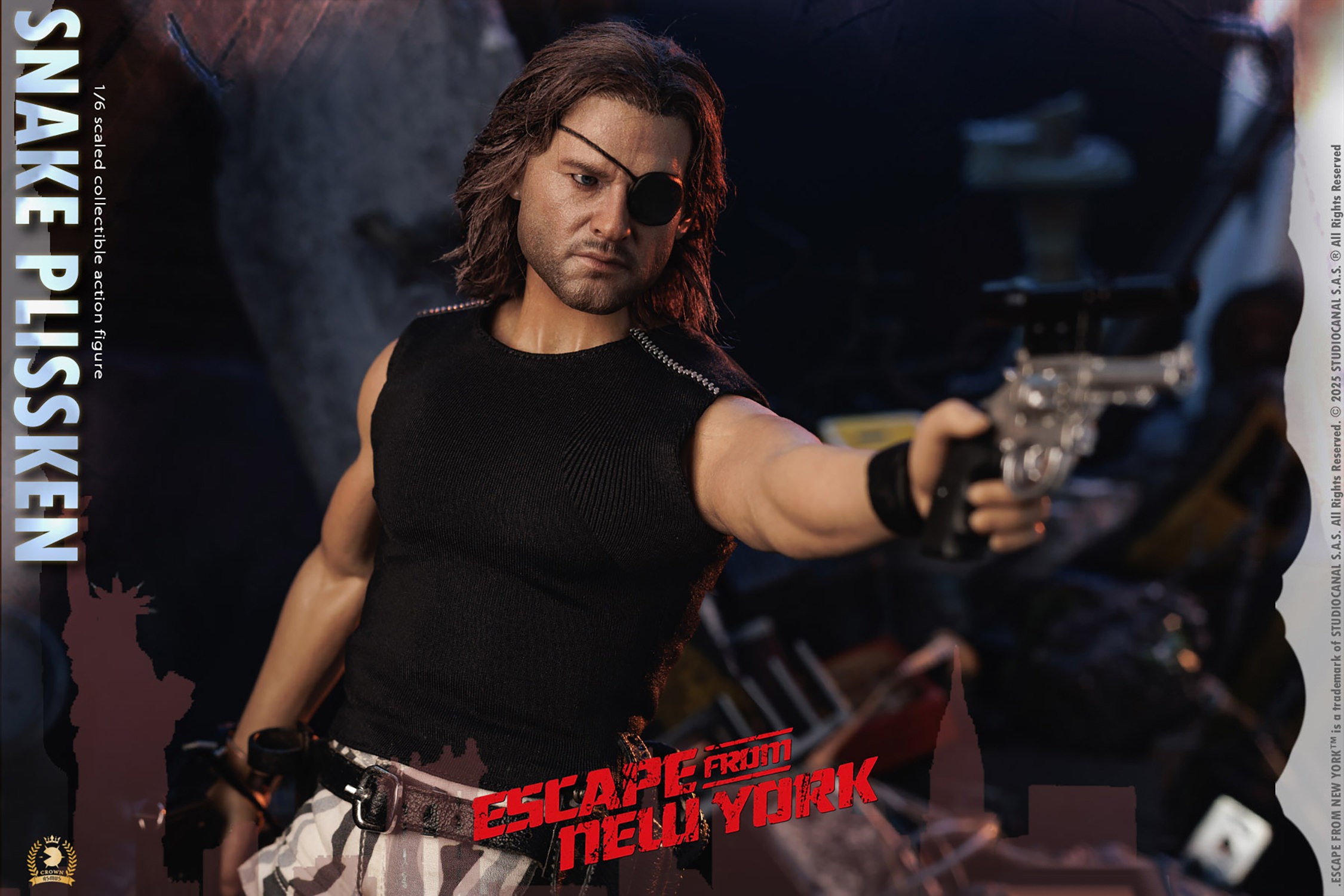 Escape from New York Snake Plissken (Real Hair Version) Sixth Scale Figure  Collector Edition (Prototype Shown) View 7