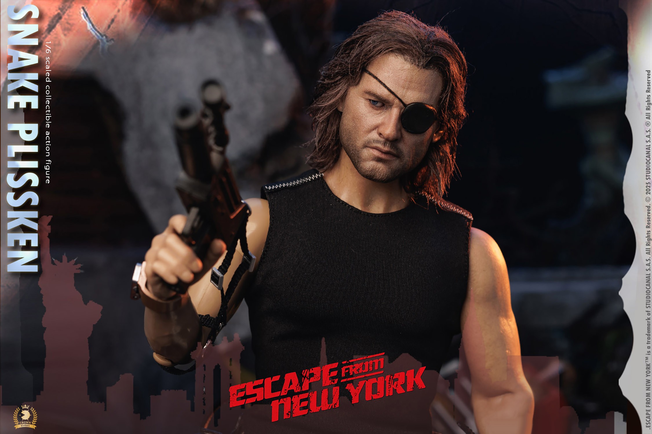 Escape from New York Snake Plissken (Real Hair Version) Sixth Scale Figure  Collector Edition (Prototype Shown) View 8