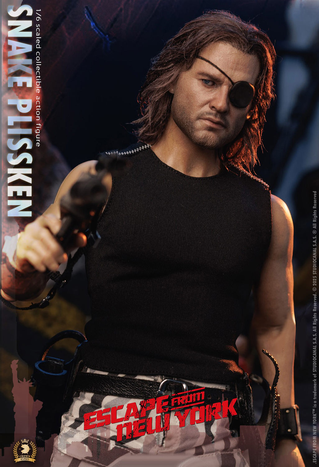 Escape from New York Snake Plissken (Real Hair Version) Sixth Scale Figure  Collector Edition (Prototype Shown) View 13