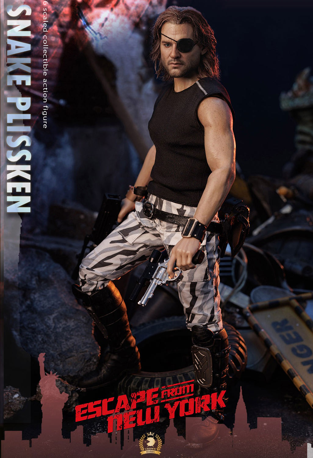 Escape from New York Snake Plissken (Real Hair Version) Sixth Scale Figure  Collector Edition (Prototype Shown) View 14