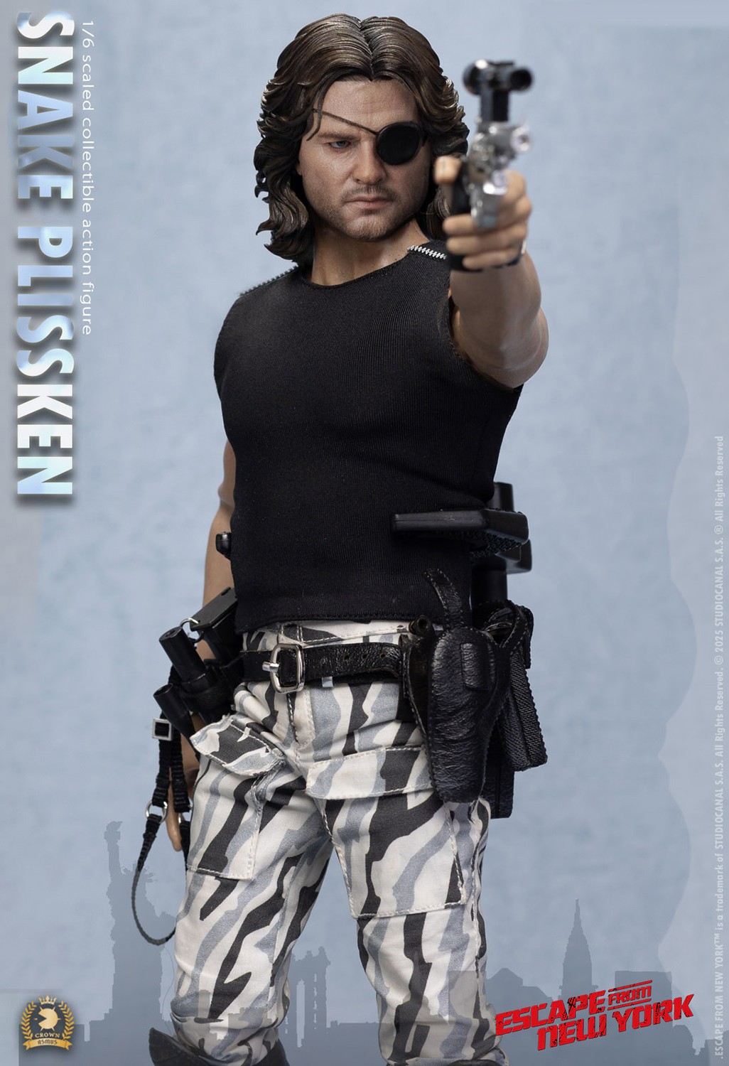 Escape from New York Snake Plissken (Sculpted Hair Version) Sixth Scale Figure  (Prototype Shown) View 4