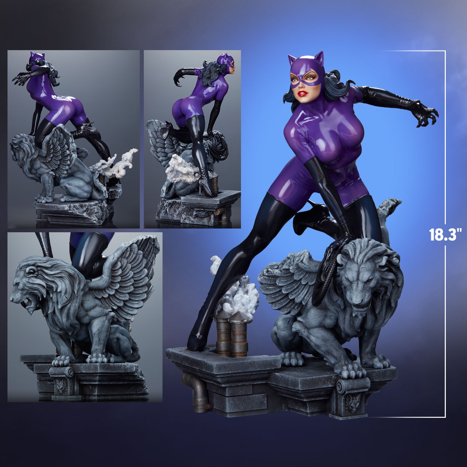 DC Comics Catwoman (Purple Edition) Quarter Scale Maquette  (Prototype Shown) View 2