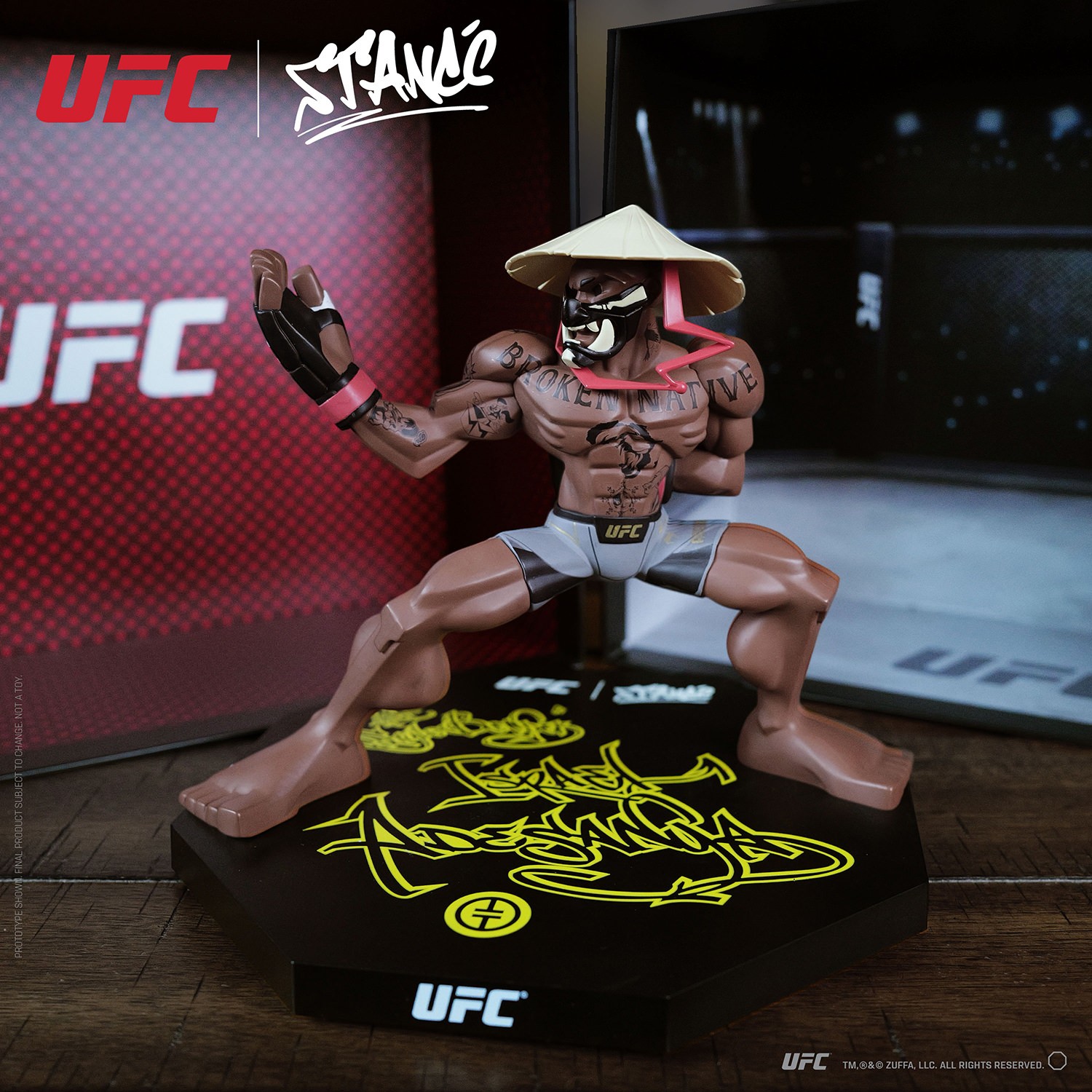 UFC Israel Adesanya Designer Collectible Statue  (Prototype Shown) View 11