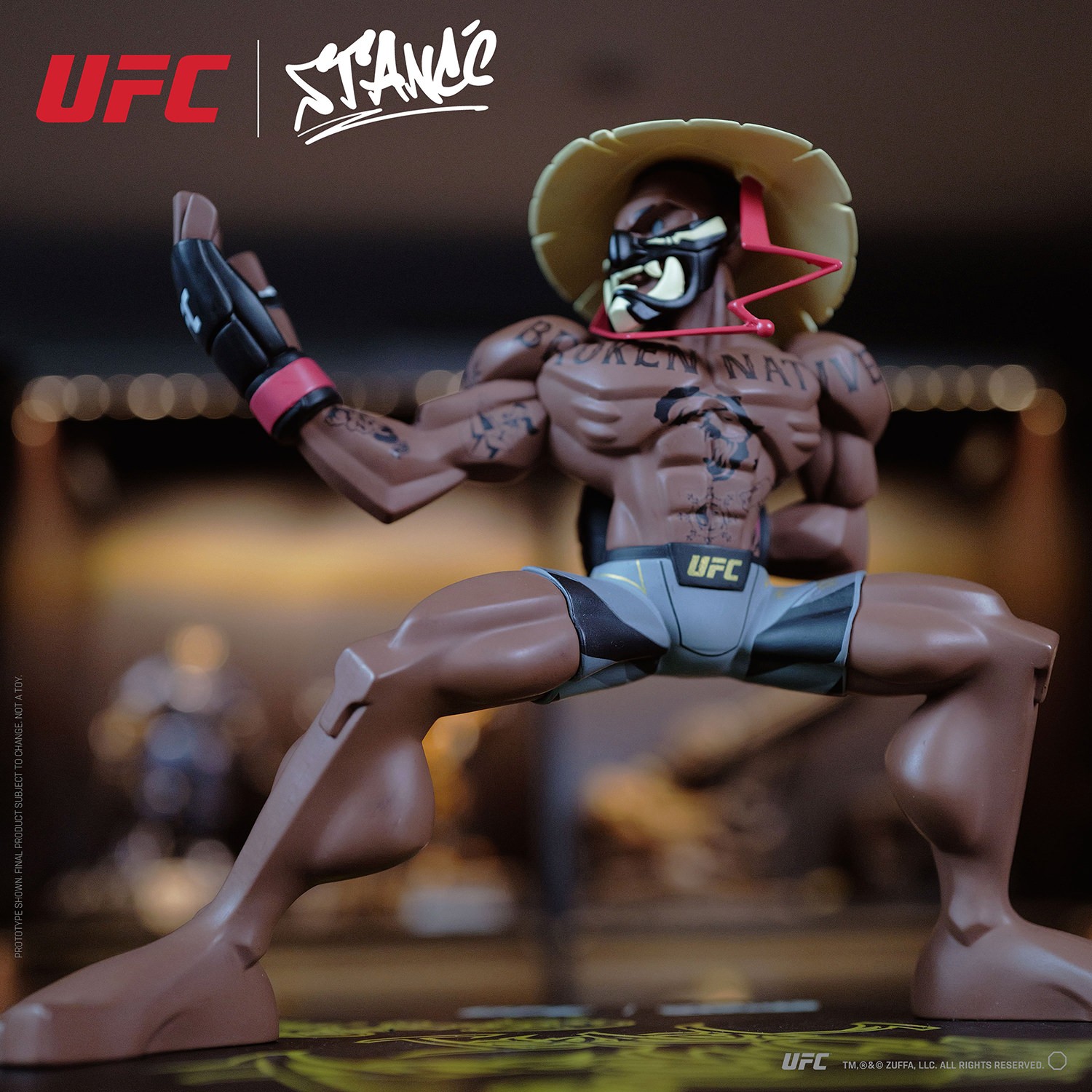 UFC Israel Adesanya Designer Collectible Statue  (Prototype Shown) View 13